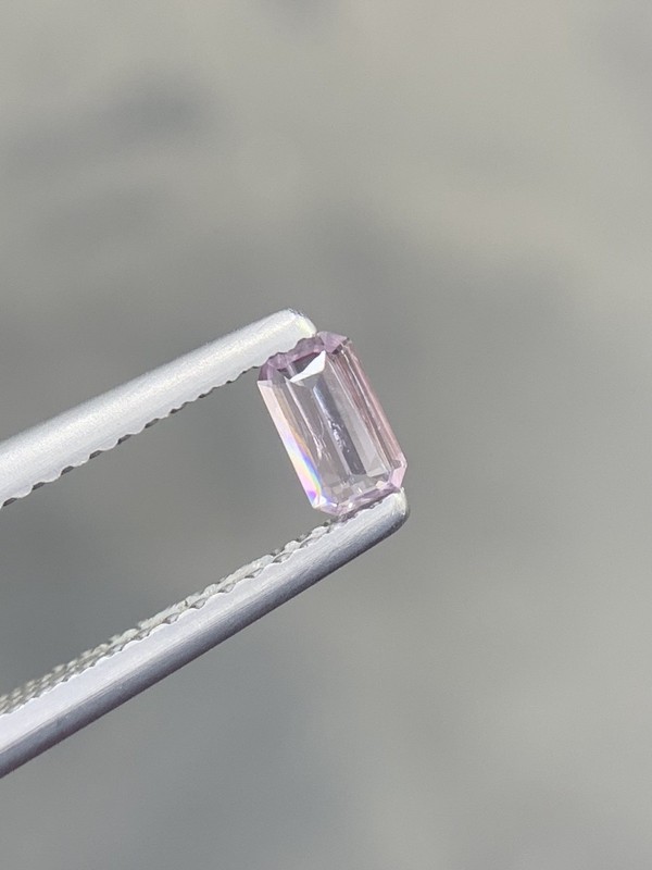 0.22/Ct,Vibrant Natural Pink Hackmanite,Sodalite.emerald shape,From Afghanistan. gallery