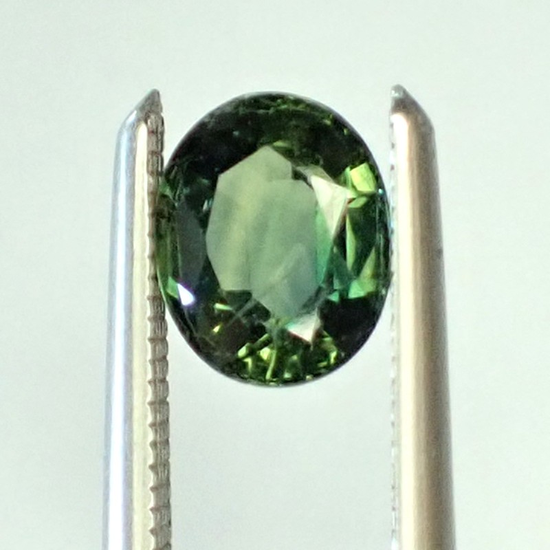 0.66 ct Oval 5.7x4.6 mm Deep Green-Blue Natural Australian Parti Sapphire gallery
