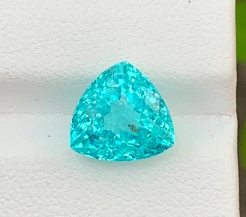 10.08 Ct Certified Natural Blue Paraiba Tourmaline Loose Trillion Cut Gems 11