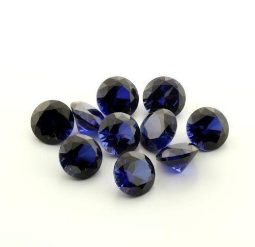 BULK (1.5mm – 12mm) Round AAA Lab Created Blue Sapphire