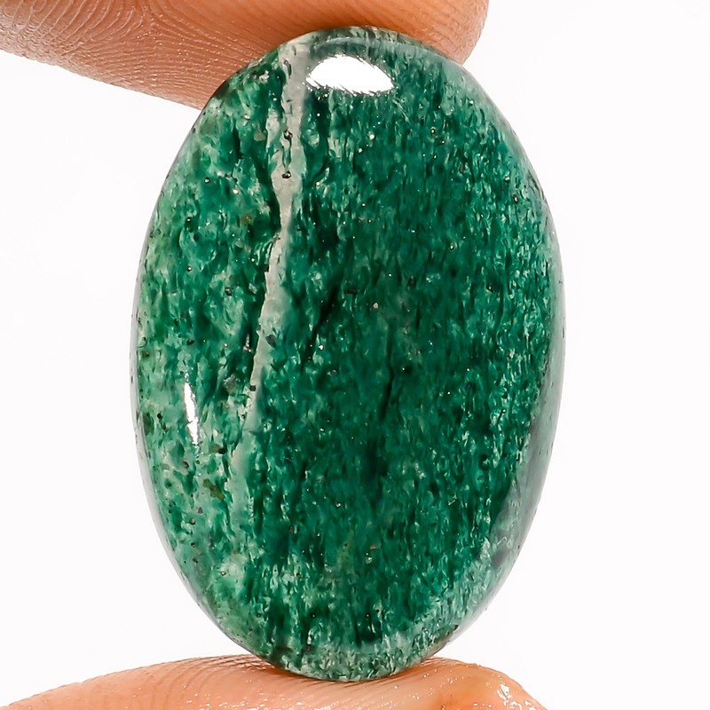 100% Natural Green Aventurine Oval Cabochon Gemstone 25.5 Ct. 27X18X6 mm UG-266