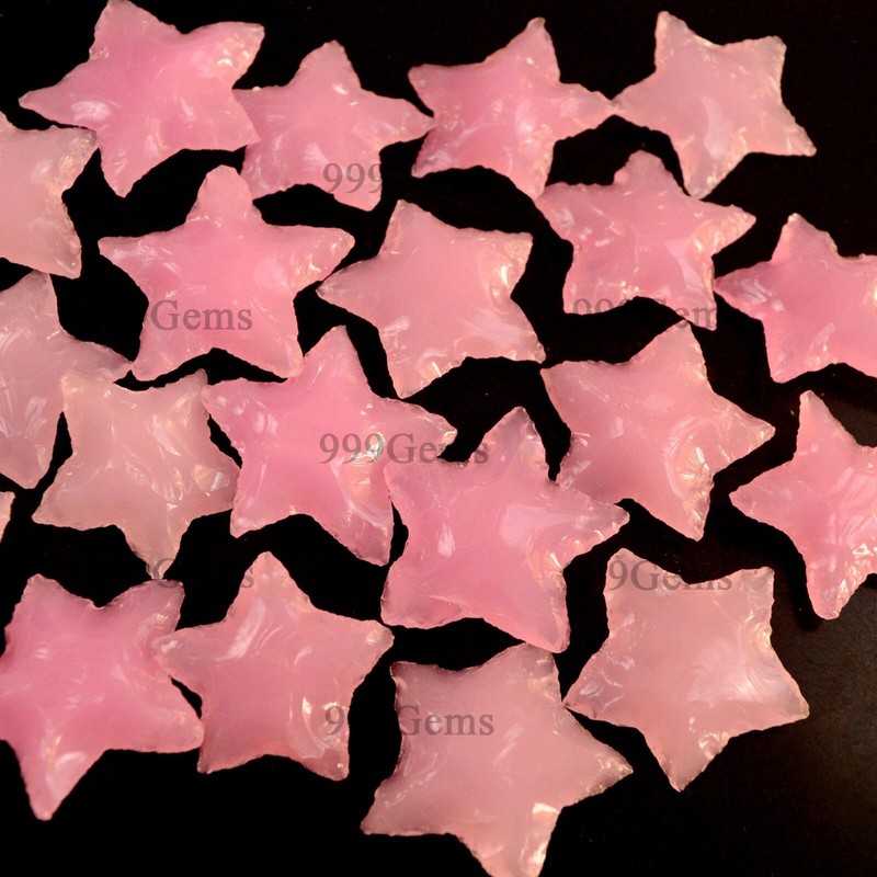 Rose Quartz Star Metaphysical Glass Carving Gemstone Chakra Reiki Healing gallery