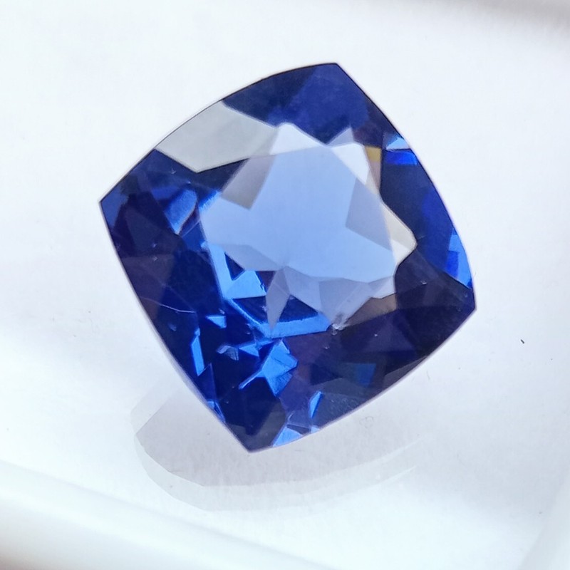 Flawless CERTIFIED 10 Ct Natural Ceylon Sapphire Cushion Cut Blue Loose Gemstone gallery