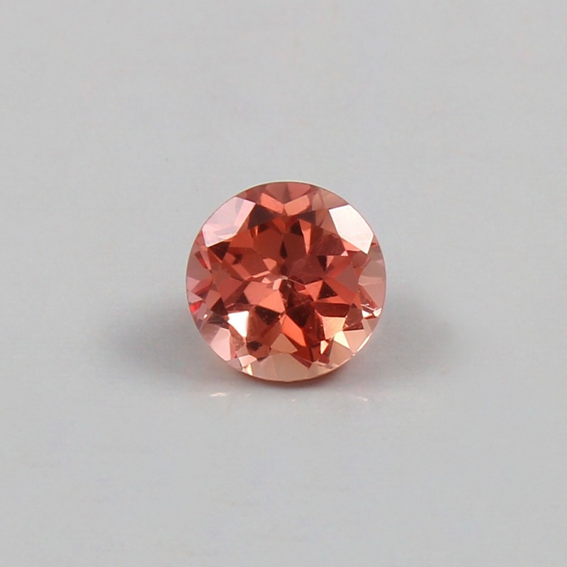 AAA Natural Ceylon Padparadscha Sapphire Loose Round Gemstone Cut 1.00 Ct 6×6 MM