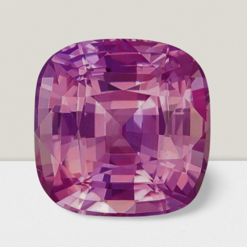 Pink Sapphire Cushion Cut Gemstone 1 Cts – 6 mm Lustrous Loose Gem #
