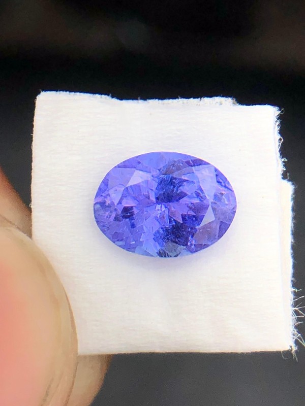 Rare Natural Blue Tanzanite 7x5MM Oval Cut 1.20 CT Loose Stone for Jewelery.