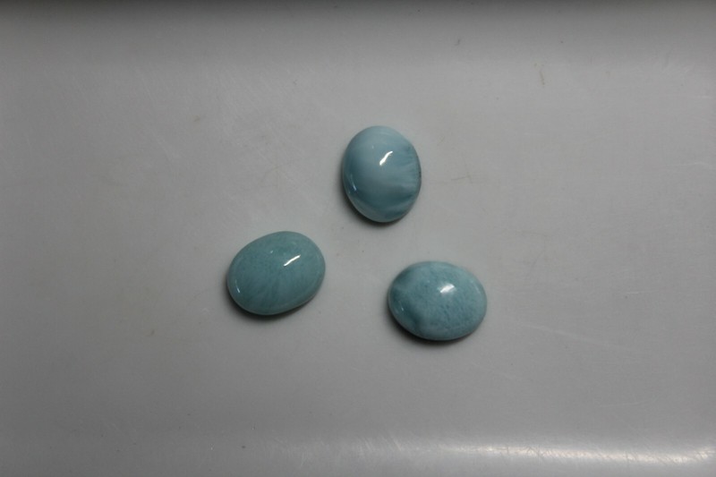 Larimar 6x4mm 7x5mm 8x6mm 9x7mm 10x8mm 12x10mm 14x10mm Oval Cabochon Gem(s) gallery
