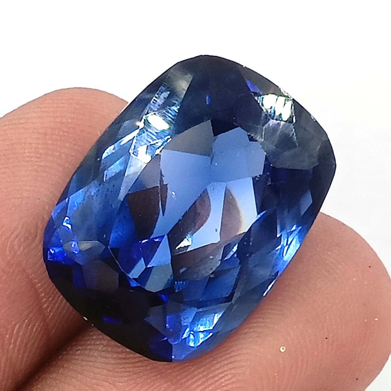 21.40 Ct Natural Blue Sapphire Cushion Shape EGL Certified Loose Gemstone 6YGS