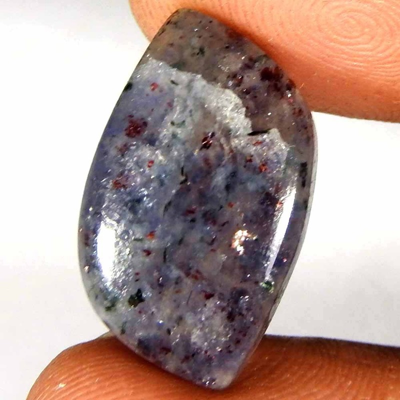 12.50Cts100%Natural Red Blue Iolite Sunstone Fancy Cabochon Gemstone