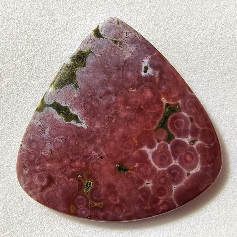 28 Cts Natural Ocean Jasper Cabochon Gemstone For Jewelry 32.4×32.6×3.7 MM