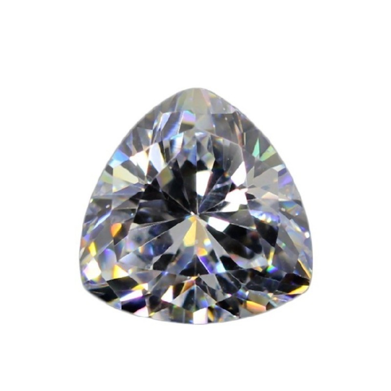 5PCS Fancy Triangle Moissanite Loose Stone – D-Color | 18K Gold Diamond Center