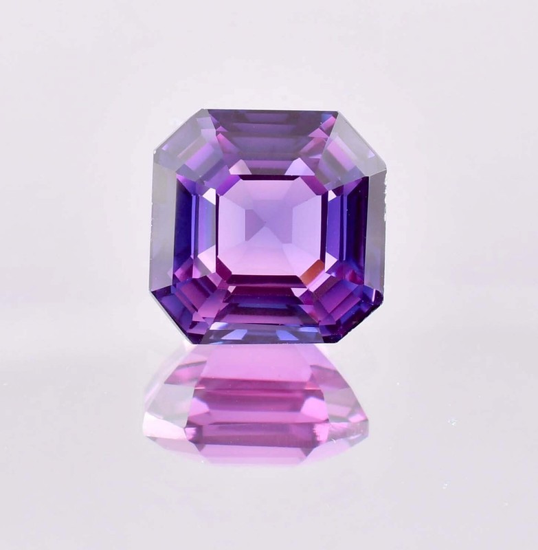 Flawless Natural 5 x 5 Java Plum Sapphire Gemstone (GIT) Certified)