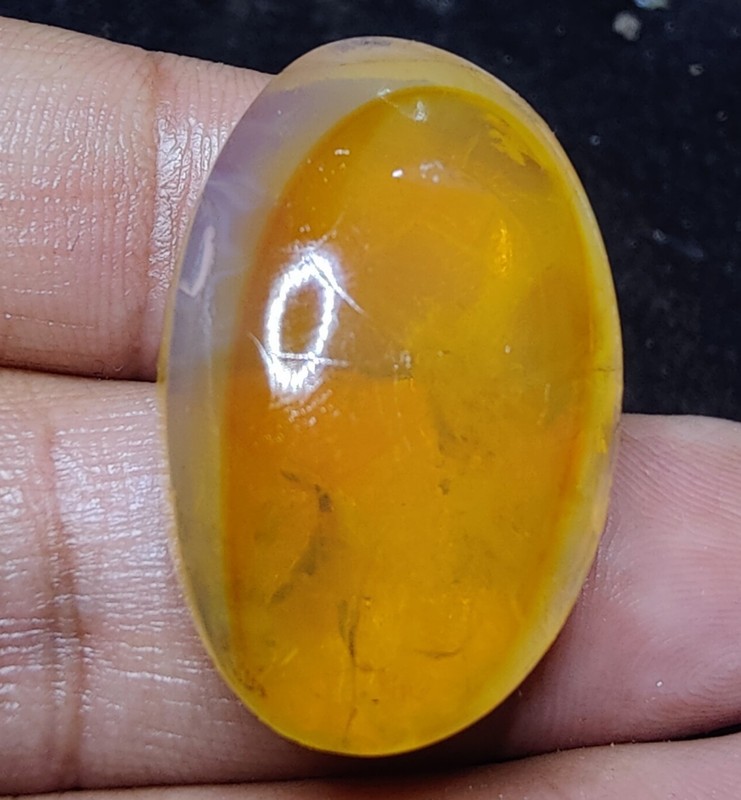 48 Carat, 31.5x20x12 mm, Natural Ethiopian Opal Oval Cabochon, Jewellery Making. gallery