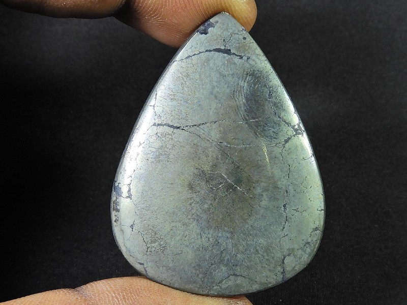107Cts. 100% Natural Appache Gold Designer Pear Loose Gemstone 37X48X04 MM w796