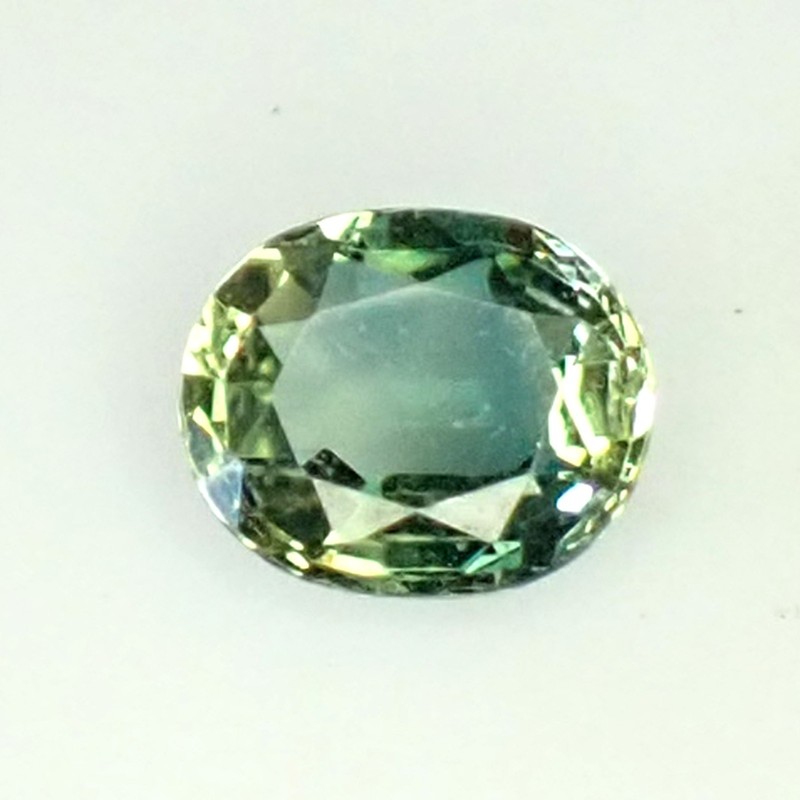 0.56 ct Oval 5.6×4.6 mm Blue Green Yellow RareNatural Australian Parti Sapphire