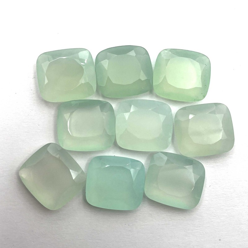 Natural Chalcedony Cushion Cut Loose Gemstone Lot 5 Pcs 19*21 MM 110 CT gallery