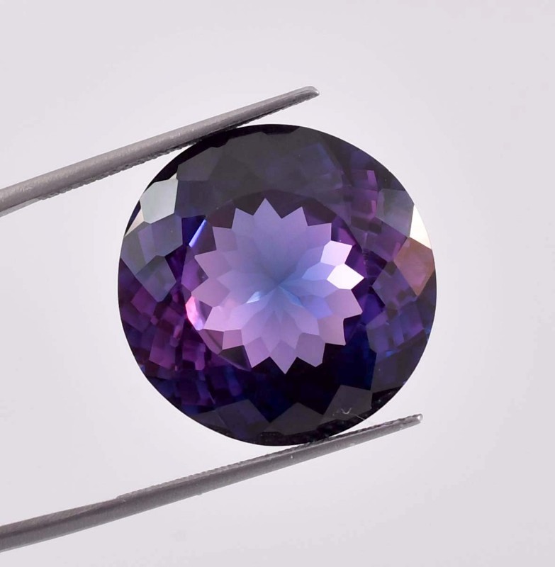 Flawless 13 x 13 MM Natural Java Plum Sapphire Loose Gemstone (GIT Certified)