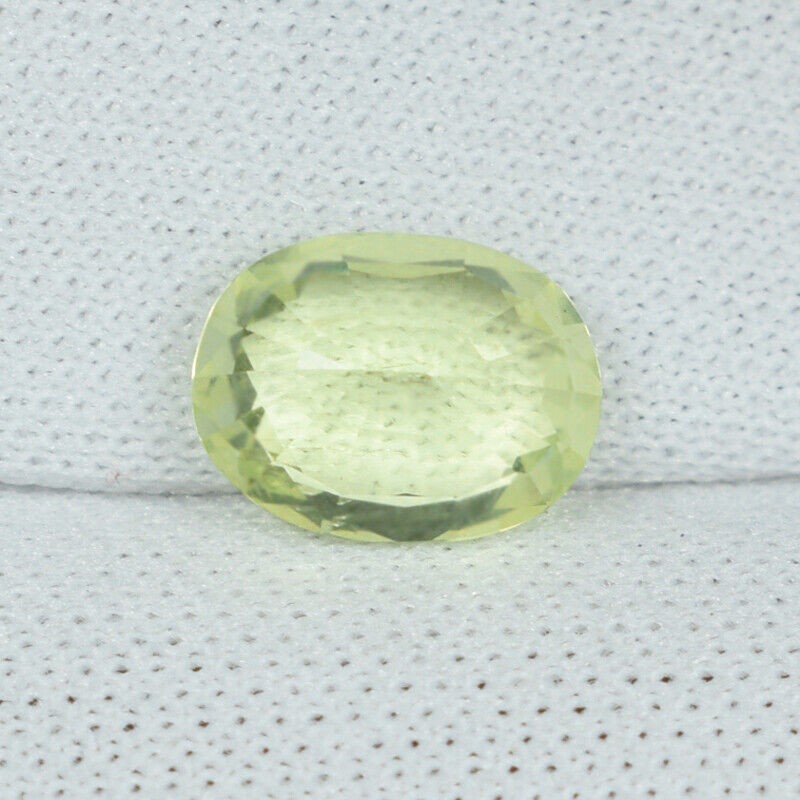 1.18 ct EXTREMELY RARE LIME YELLOW NATURAL CHRYSO BERYL Oval See Vdo 4888 RRZ gallery