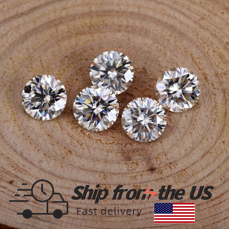 US Round VVS1 3.5mm Moissanite Loose Stone GRA Certificate Gemstone Pass Tester