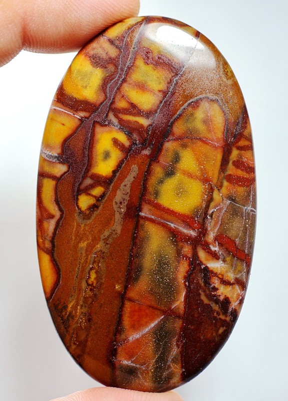 157 Ct 6X40X68 mm NATURAL DESIGNER PICTURE JASPER OVAL CABOCHON GEMSTONE HH-720