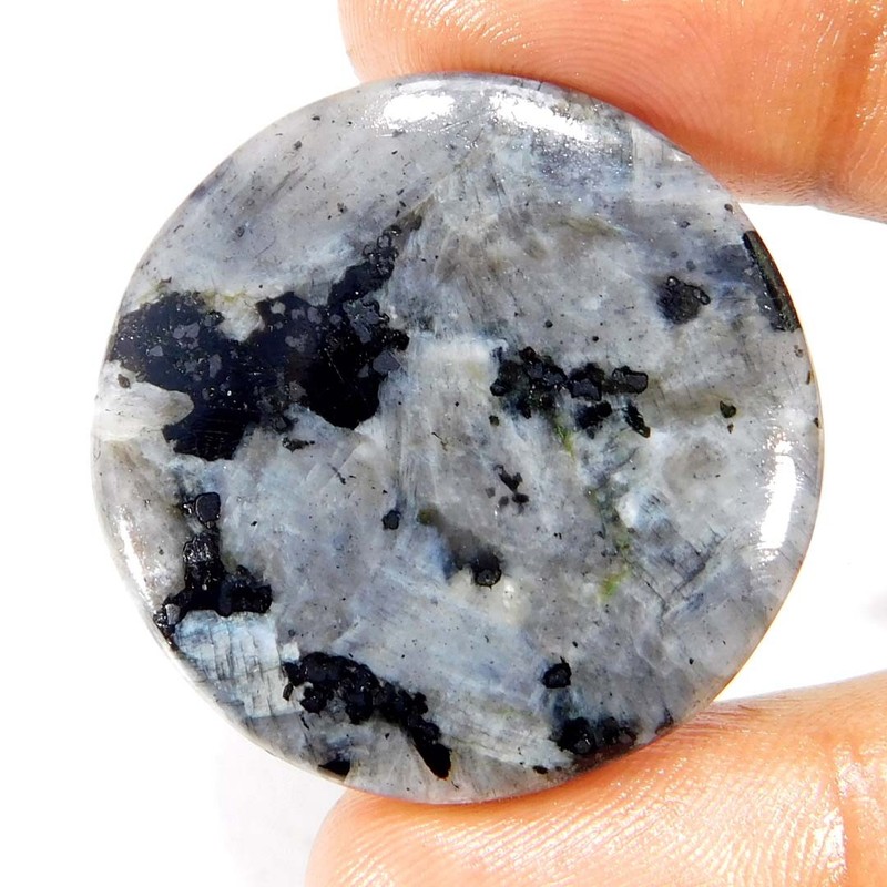 Larvikite 100% Natural Round Cabochon Loose Gemstone 47.85Cts.