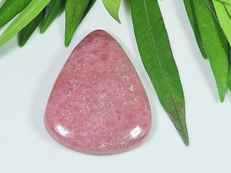 30X39X04MM Natural Red Rhodonite Quartz Oval Cabochon Loose Gemstone j272