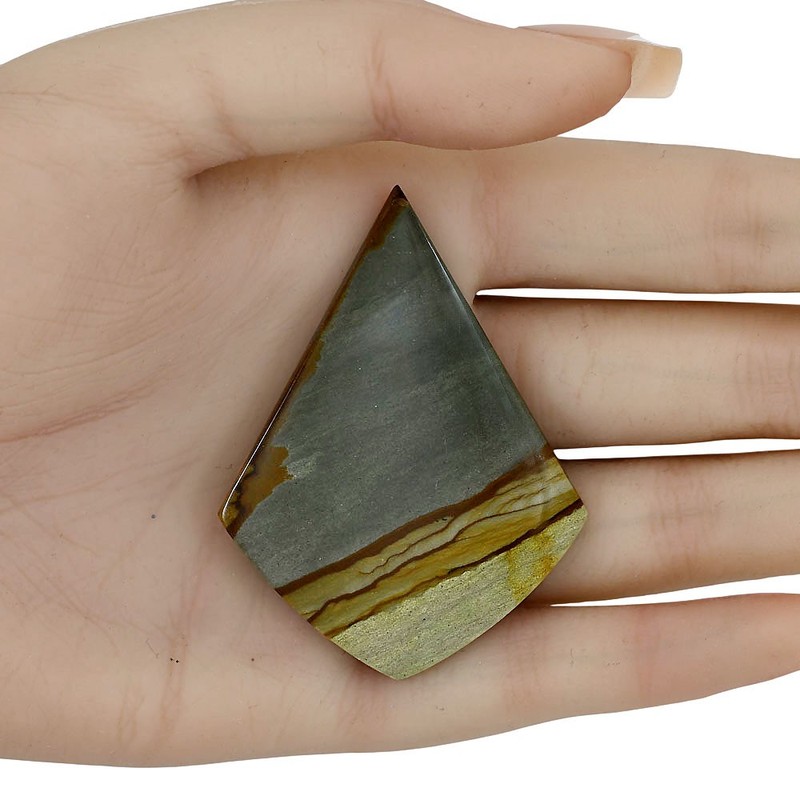Natural Picture Jasper 57.7x43.5x5 mm Fancy Shape Polished Gemstone LS04064-99 gallery