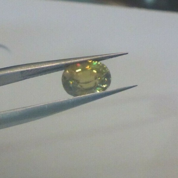 2.26 CTS, RARE SPHENE/TITANITE, VVS, NICE ADAMANTINE LUSTER, 8.1 X 6.3 X 5.2 MM