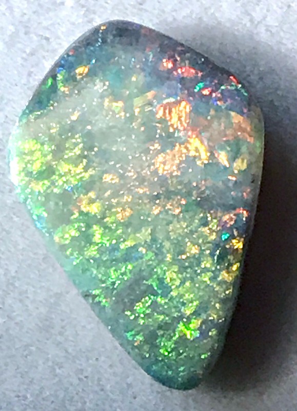 5.65ct Natural Solid Semi Black Opal_ Australian Opal, 20mm x 13.8mm gallery
