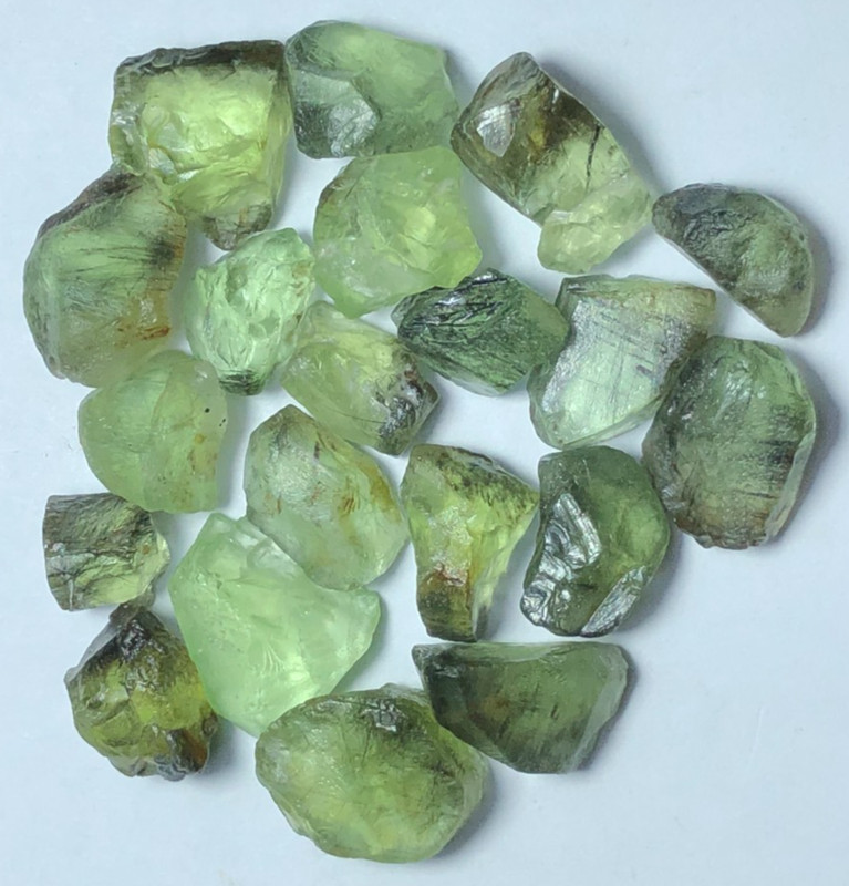 85 carats natural facet quality rutile peridot lot from Pakistan loose gemstone gallery