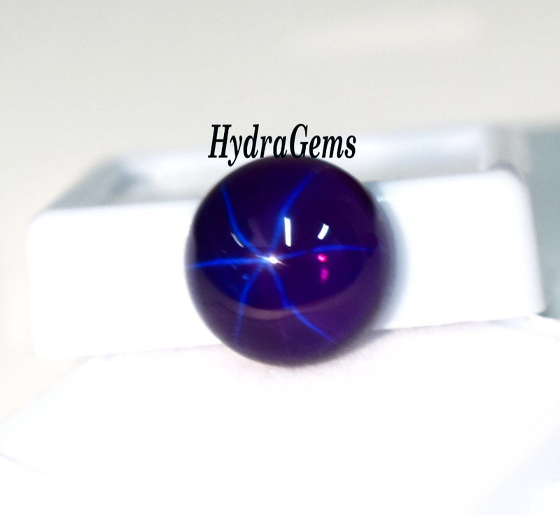 Natural Violet Purple Star Sapphire 11 Ct Cabochon 6-Ray Asterism Loose Gemstone