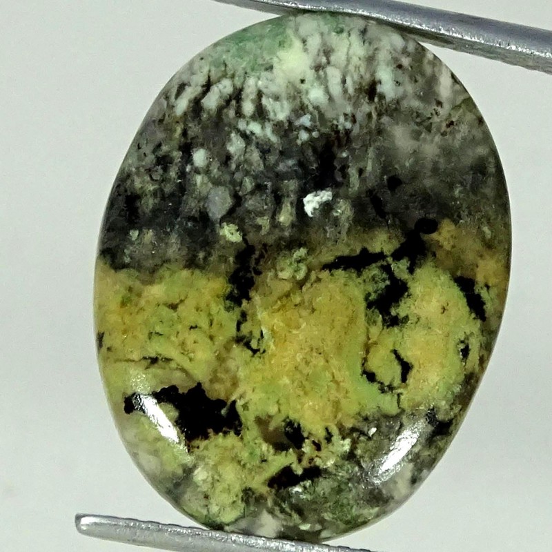 9.70Cts. 100% Natural Tiger Dendrite Agate Oval Cabochon Gemstone 15X20X3MM