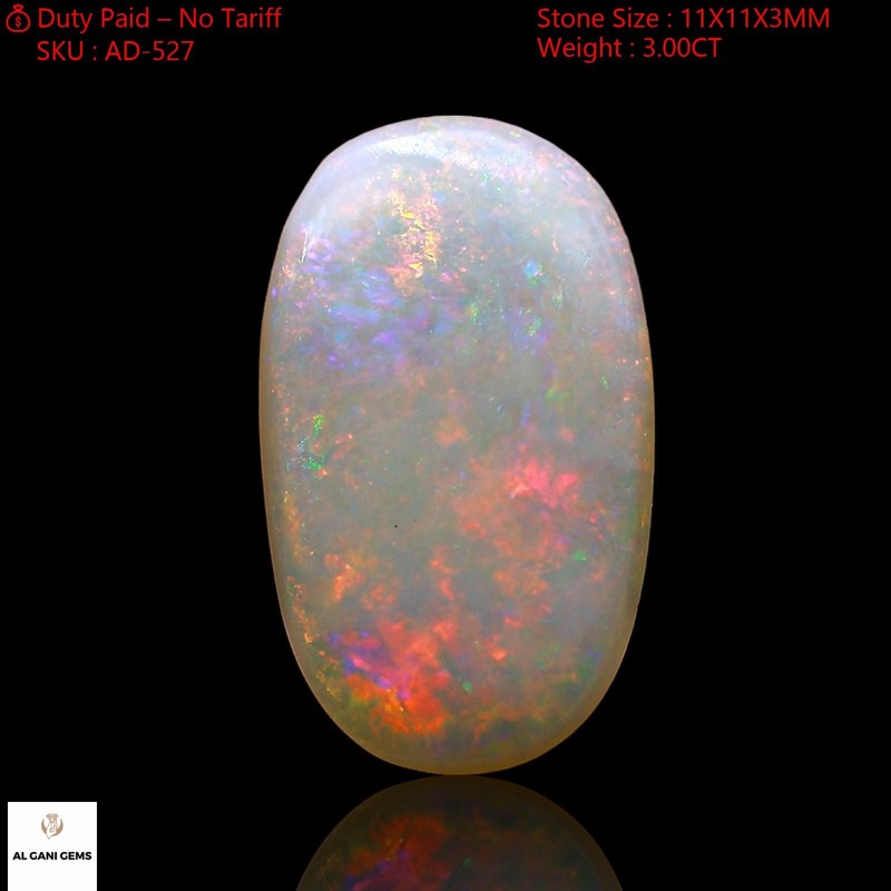 3.00 Cts Natural Fire Opal Gemstone Pendant Supply Cabochon 11x11x3 mm