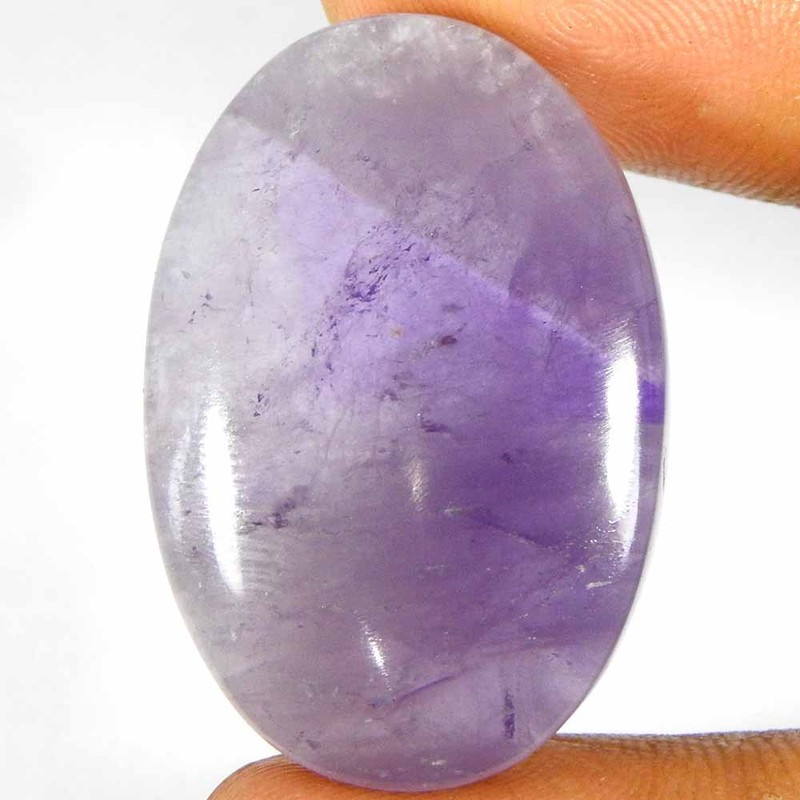 47.90Cts100%Natural Blue Amethyst Agate Oval Cabochon Loose Gemstones