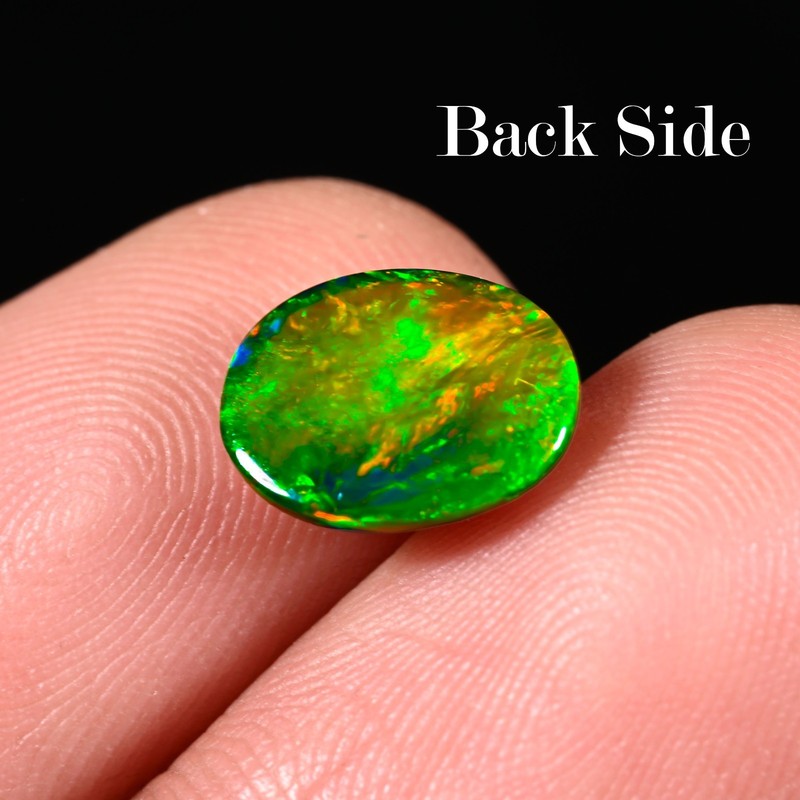 1.65 Ct Elegant Top Quality Ethiopian Opal Cabochon Oval Multi Fire 10X8X4 MM gallery