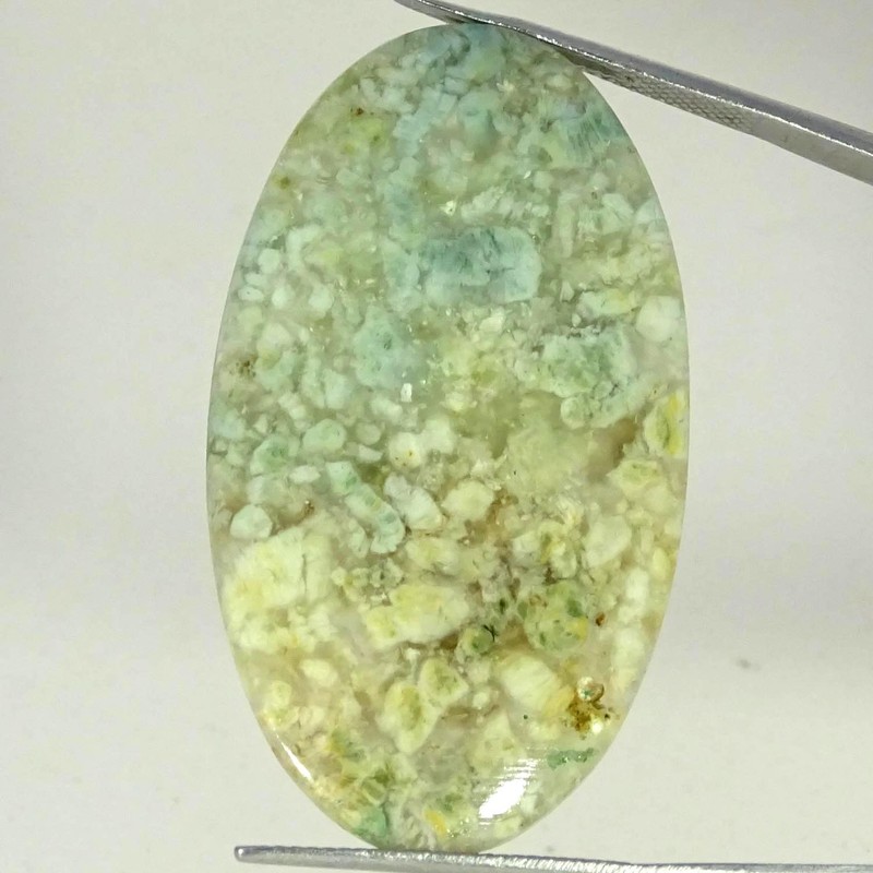 35.70Cts Natural Unique Boram Agate Oval Cabochon Gemstone 25X44X4MM
