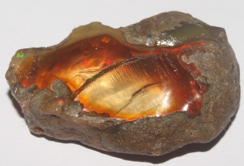64 Cts 20×35 MM Natural Opal Rough Ethiopian Welo Fire Opal Rough Loose Gems