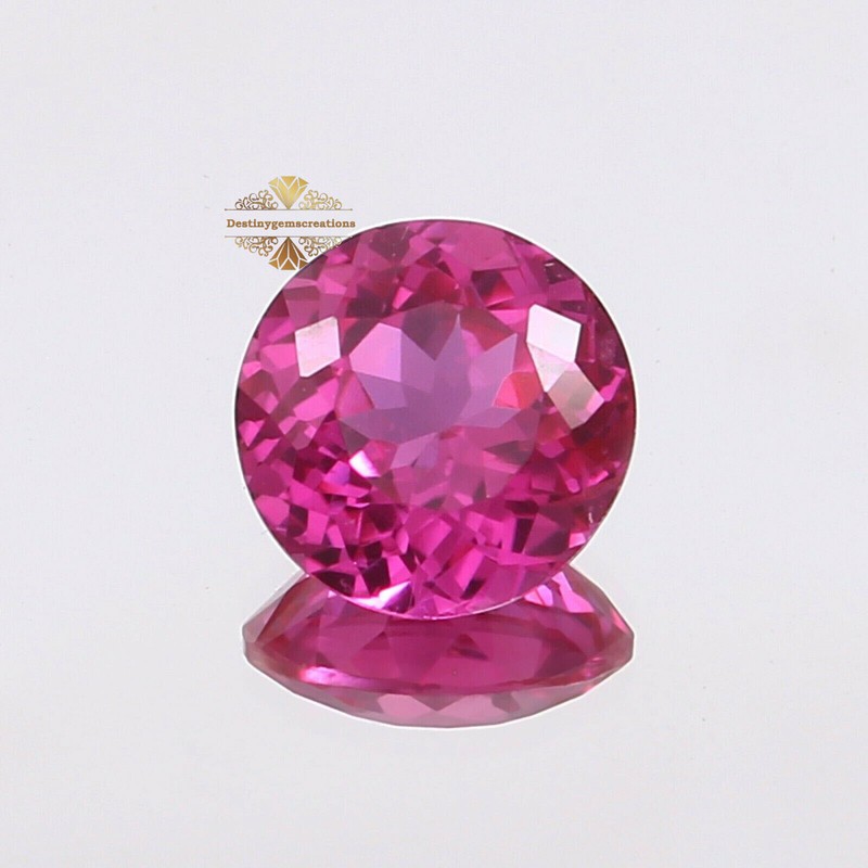 11-12 Ct Approx Natural Pink Sri Lanka Sapphire Certified Round Loose Gemstone