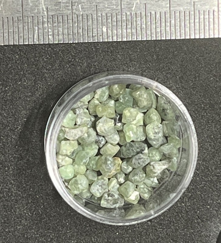 20 Carats Demantoid Green Garnet Loose Natural Crystal Gems CASE
