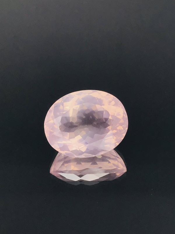 Rose Quartz Extremely Lustrous Natural Perfect Pink Gemstone 12.90 Carat