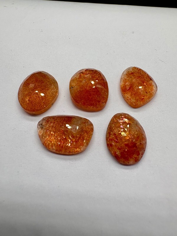 Faceted Sunstone Gemstone For Jewelry Making(Free Size & Shape, TCW 23.96)