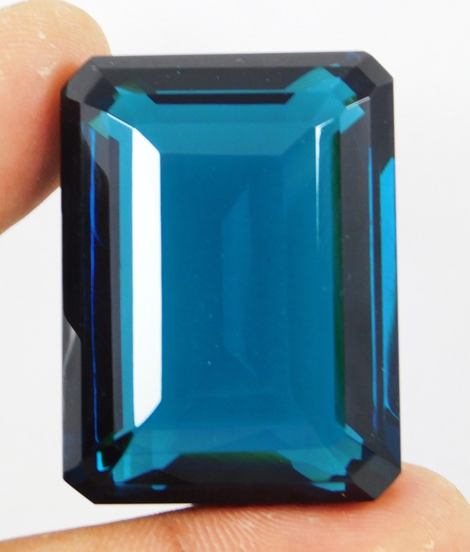 Natural Grandidierite 158.95 Ct Emerald Cut Rare Bluish Green Certified Gemstone gallery