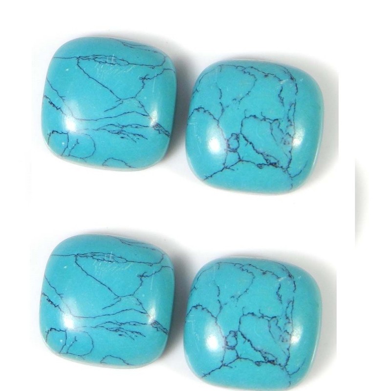 Synthetic Turquoise Cushion Cabochon 6mm to 20mm Loose Gemstone