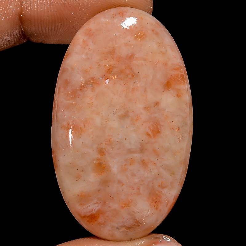 100% Natural Sunstone Oval Shape Cabochon Loose Gemstone 67 Ct 41X24X6mm GC40879