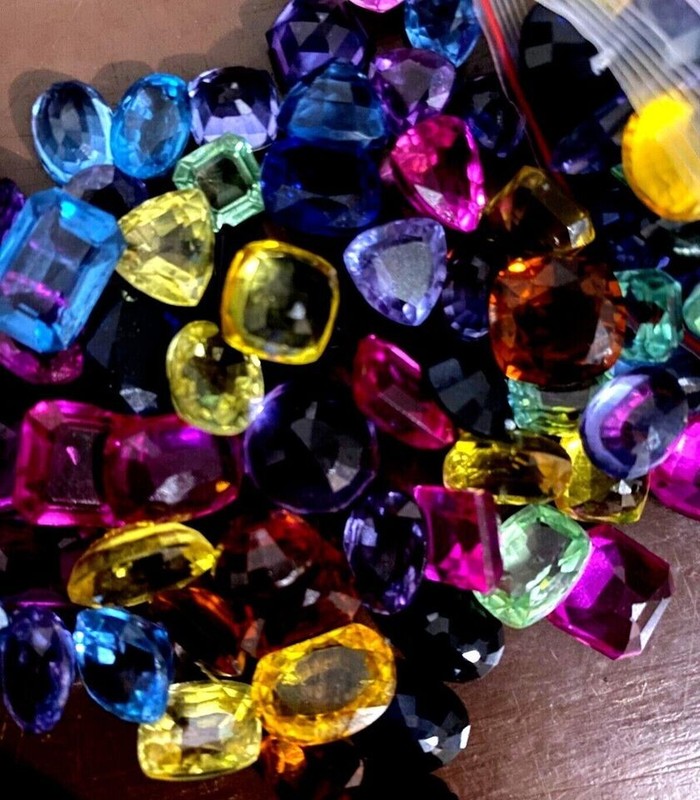 Natural 70 Ct Ceylon Multi Color Sapphire Lot Mix Cut Loose Gemstone Lot