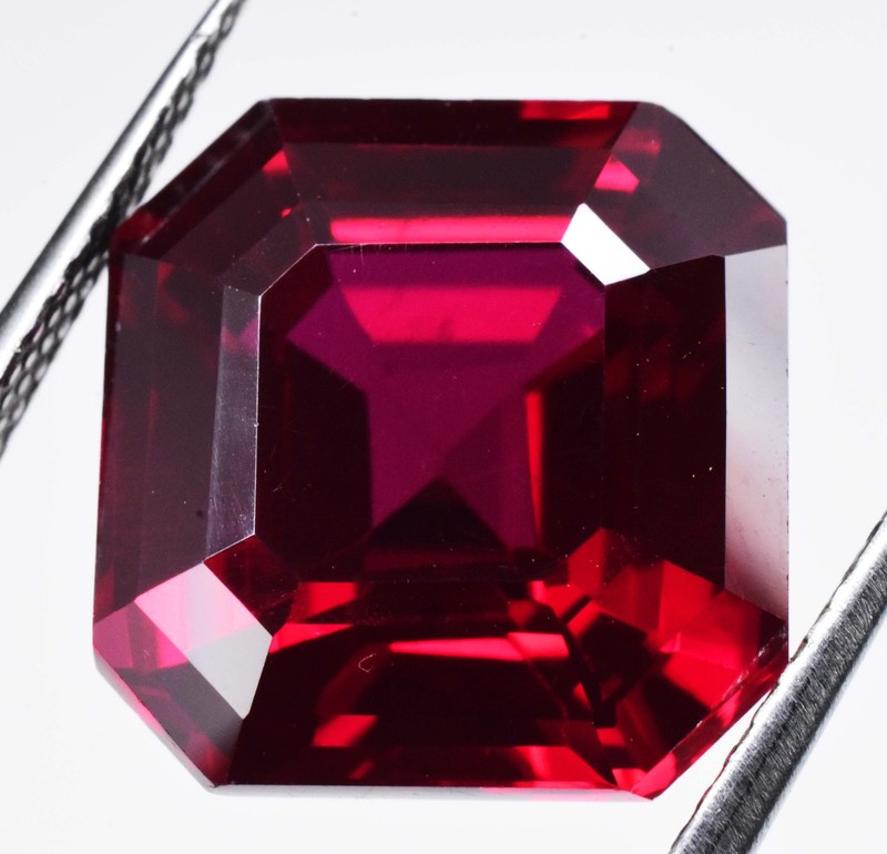 10.95 Ct Natural Mogok Red Painite Emerald Cut Certified Excellent Gemstone