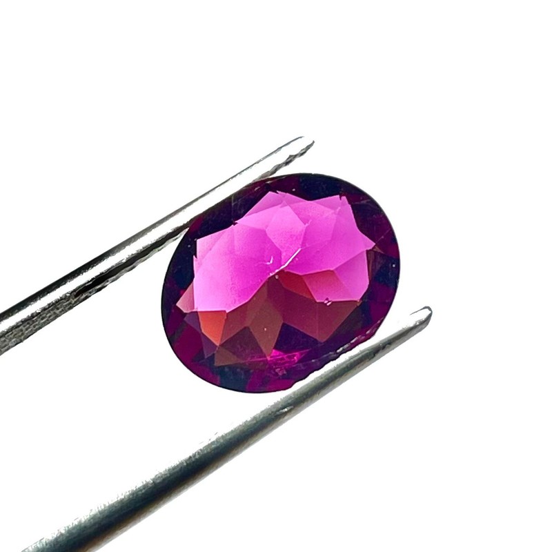 Natural Purple Purplish Rhodolite Garnet, 11x9x4.6MM Oval Rhodolite Garnet E-127 gallery