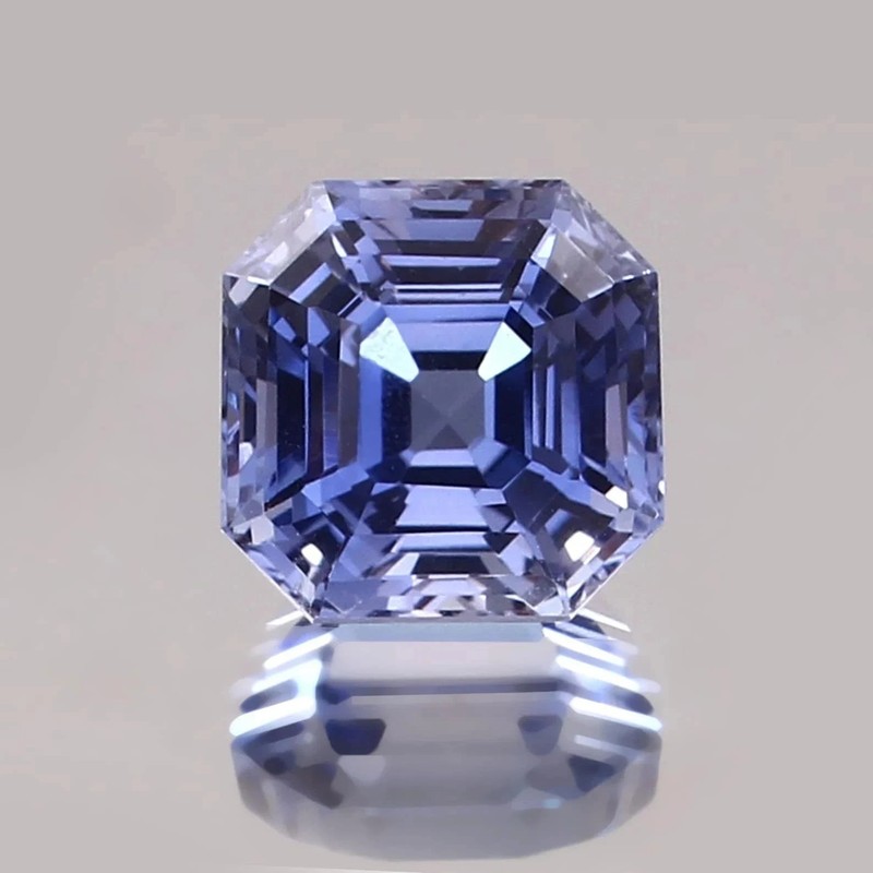 10.50 Ct+ Natural Kashmiri BLUE Sapphire Certified Loose Asscher Cut Gemstone