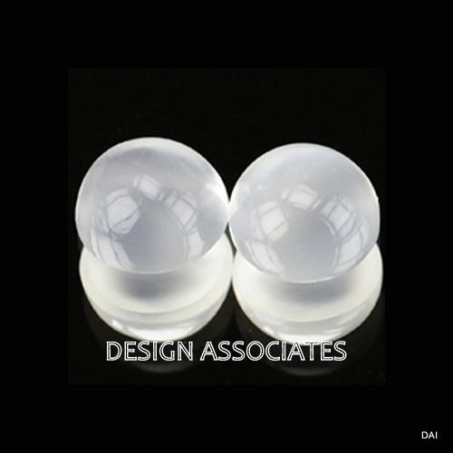 NATURAL WHITE MOONSTONE 7 MM ROUND CUT CABOCHON AAA