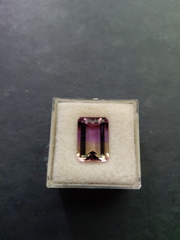 6.33Cts Sparkling Natural Ametrine Fashionable Emerald Cut Loose Gemstone